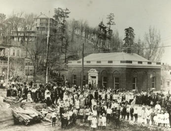 Dedication of the current Post Office 1918 Historic Eureka Springs
